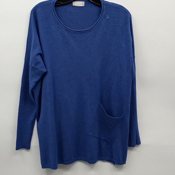 Altar'd State Sweaters - Altar'd State Women's Blue Pullover Knit  Sweater Front Pocket Size S/M